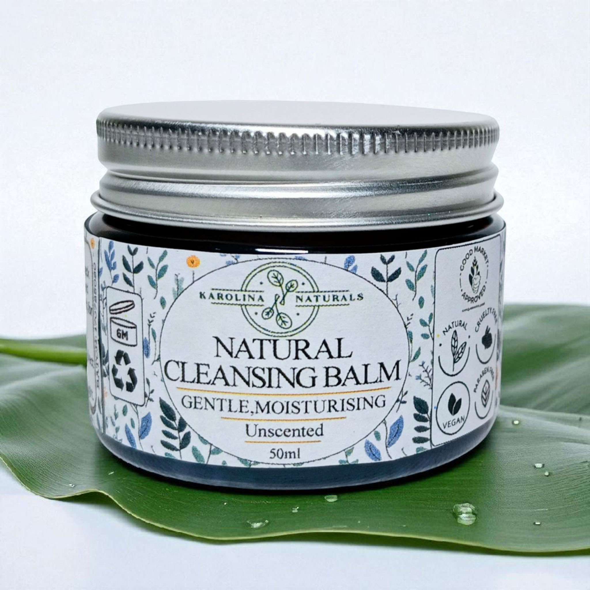 Complete Care Gift Set 4 Unscented cleansing balm in glass jar – fragrance free natural makeup remover