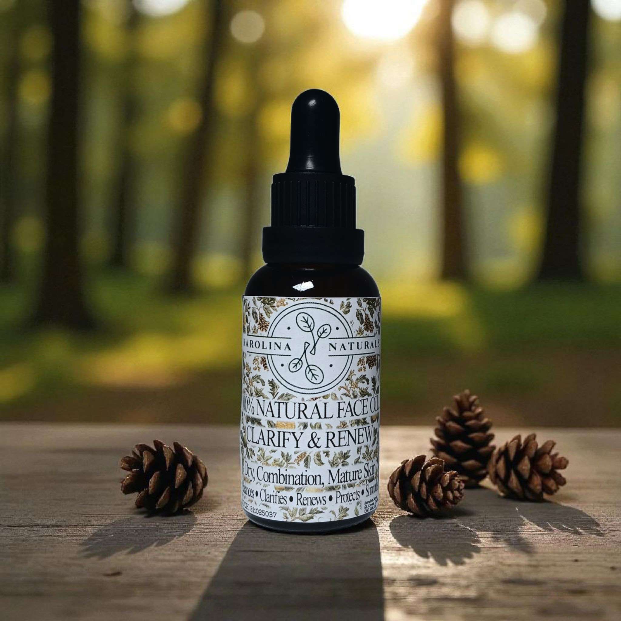 Natural Men’s Care Set 2 cedarwood rejuvenating, protecting face oil, natural