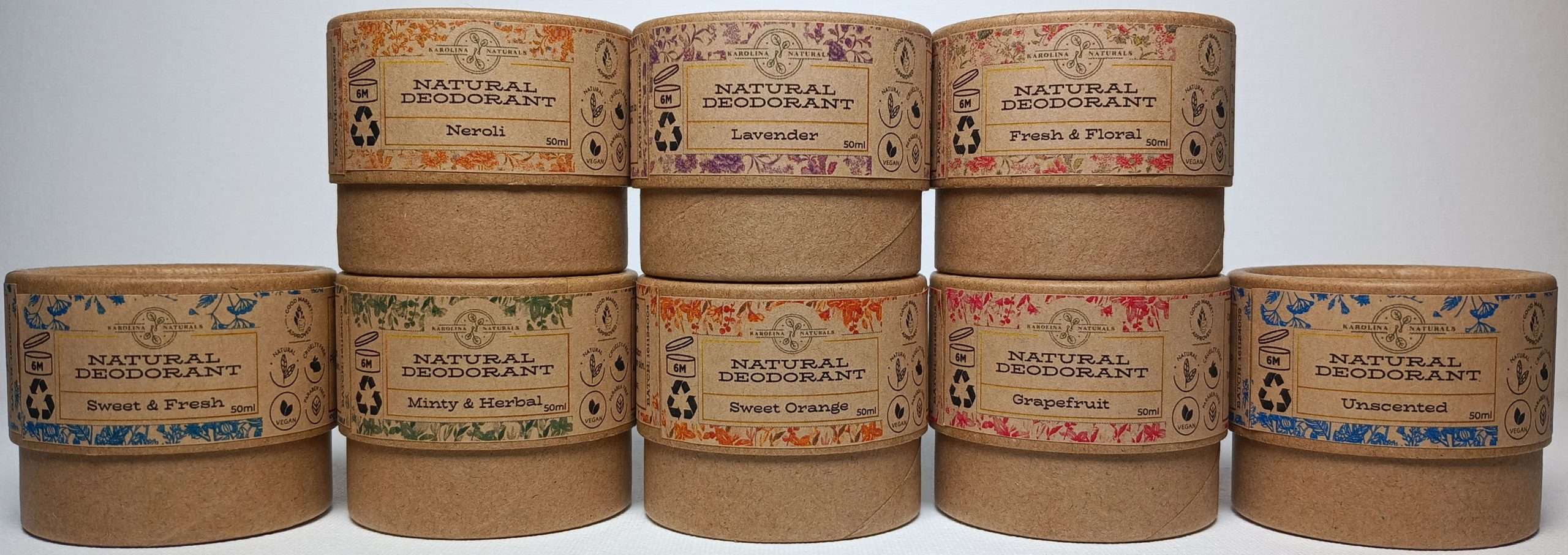 Natural Deodorant UK: Eco, Vegan & Skin-Friendly Odour Protection 1 deodorants range scaled