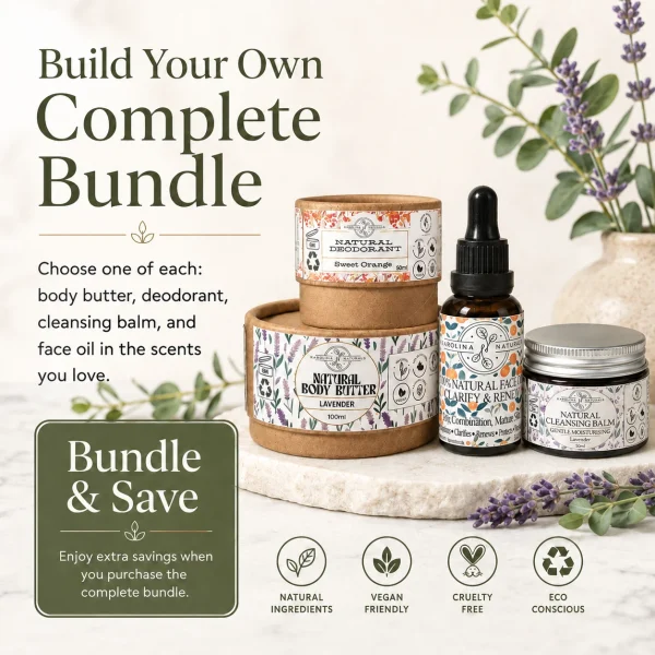 build your own complete natural skincare bundle